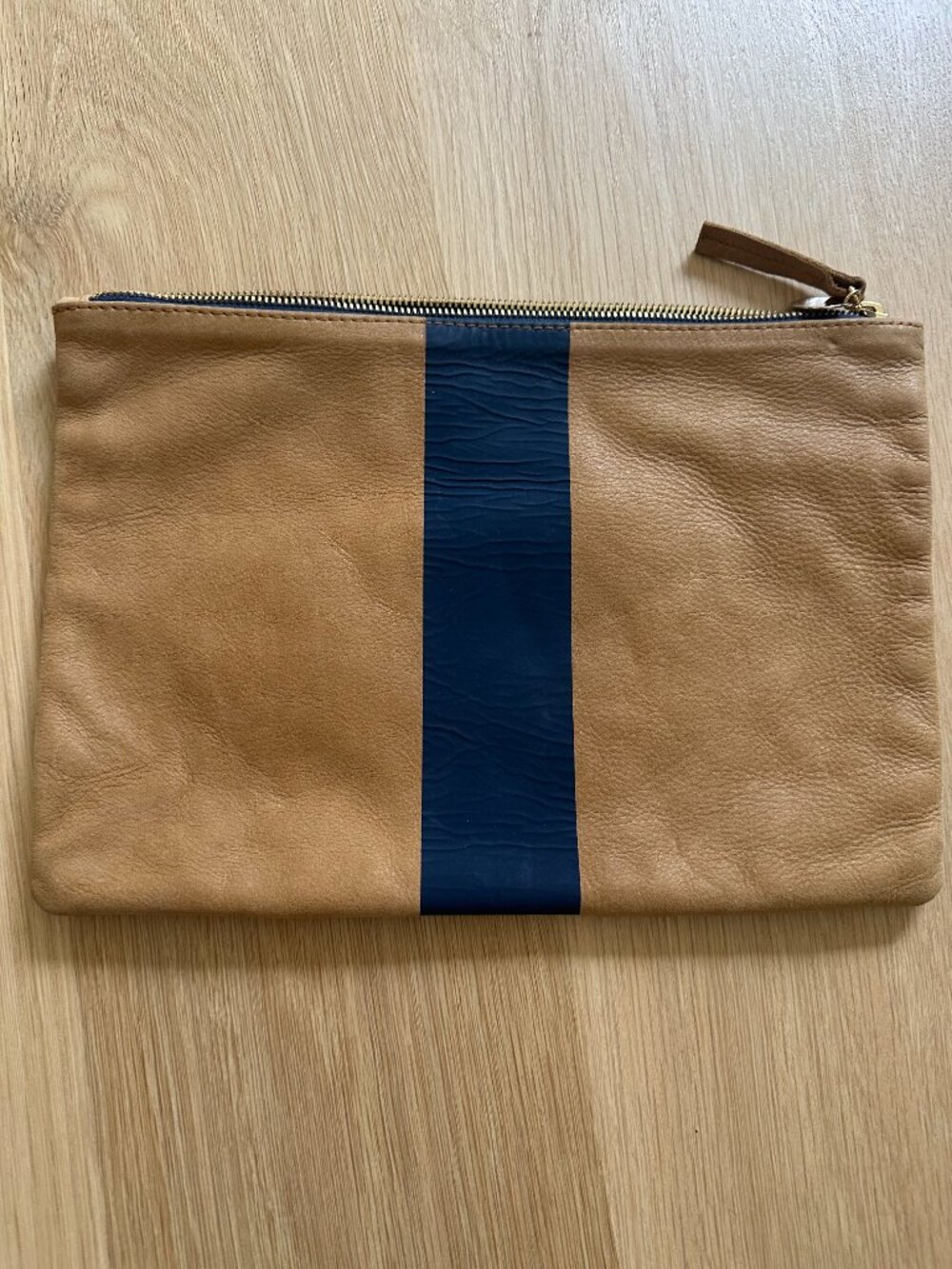 Clare V.  Carmel Navy Stripe Flat clutch - Picture 3 of 3